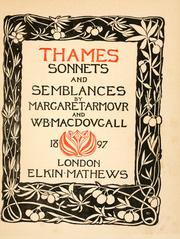 Cover of: Thames sonnets and semblances