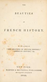 Cover of: The beauties of French history.