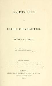 Sketches of Irish character by Anna Maria Fielding Hall