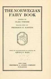 Cover of: The Norwegian fairy book
