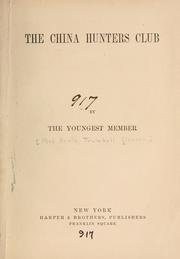 Cover of The China Hunters Club