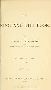 Cover of: The ring and the book. by Robert Browning