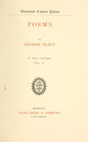 Cover of: Poems by George Eliot