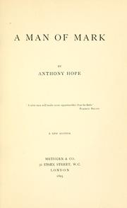 Cover of: A man of mark. by Anthony Hope