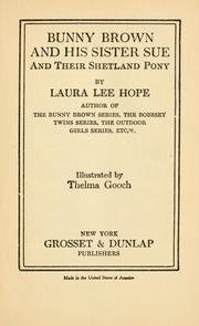 Cover of: Bunny Brown and his sister Sue and their Shetland pony
