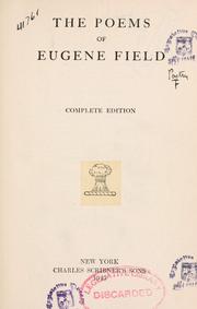 Cover of: The poems of Eugene Field. by Eugene Field