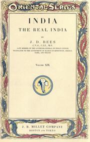 Cover of: India by John David Rees, John David Rees