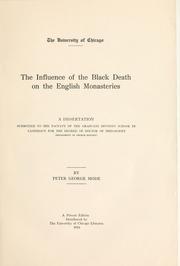 Cover of: The influence of the Black Death on the English monasteries. by Peter George Mode, Peter George Mode