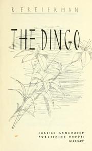 Cover of: The Dingo. by R. Fraerman