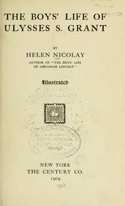 Cover of: The boys' life of Ulysses S. Grant