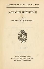 Cover of: Nathaniel Hawthorne. by George Edward Woodberry