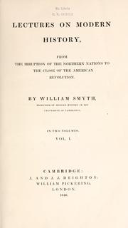 Lectures on modern history by Smyth, William