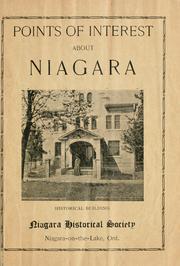 Cover of: Points of interest about Niagara. by Janet Carnochan