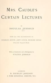 Cover of: Mrs. Caudle's curtain lectures.