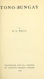 Cover of: Tono-Bungay. by H. G. Wells
