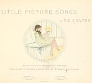 Cover of: Little picture songs by Rie Cramer