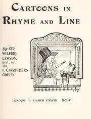 Cover of: Cartoons in rhyme and line by Lawson, Wilfrid Sir