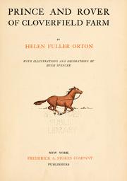 Cover of: Prince and Rover of Cloverfield farm by Helen Fuller Orton
