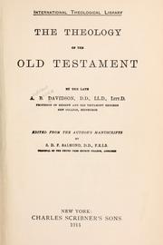 Cover of: The theology of the Old Testament. by Davidson, A. B.