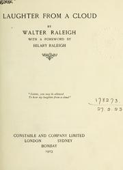 Cover of: Laughter from a cloud. by Sir Walter Alexander Raleigh