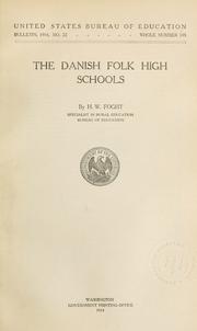 Cover of: The Danish folk high school