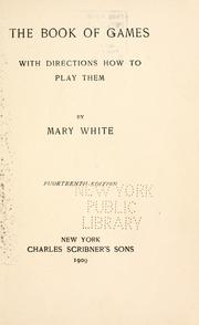 Cover of: The book of games with directions how to play them