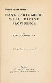 Cover of: Man's partnership with divine providence.