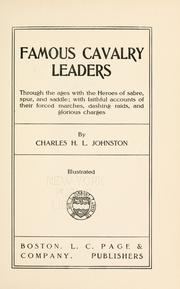 Cover of: Famous cavalry leaders by Charles Haven Ladd Johnston