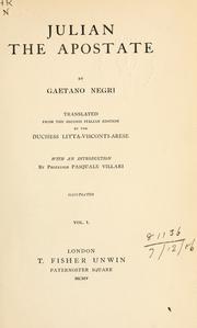 Cover of: Julian the Apostate by Gaetano Negri