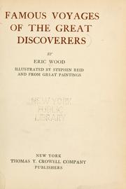 Cover of: Famous voyages of the great discoverers