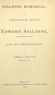 Spalding memorial by Samuel Jones Spalding