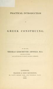 Cover of: Practical introduction to Greek construing.