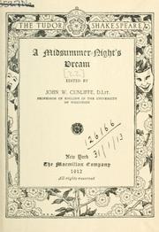 Cover of: A midsummer-night's dream. by William Shakespeare
