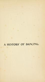 A history of dancing by St.-Johnston, Reginald Sir