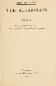 Cover of: The  Acharnians by Aristophanes, Aristophanes
