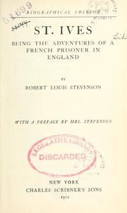 Cover of: St. Ives by Robert Louis Stevenson