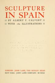 Cover of: Sculpture in Spain
