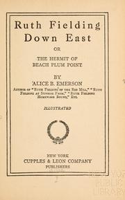 Cover of: Ruth Fielding down East: or, The hermit of Beach Plum Point