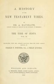 Cover of: A history of the New Testament times by Adolf Hausrath