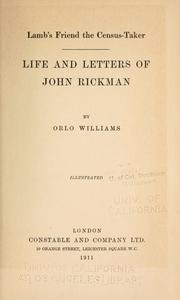 Cover of: Lamb's friend the census-taker by Orlo Williams, Orlo Williams