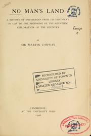 No Man's Land by Conway, William Martin Sir