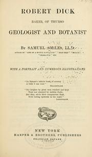 Robert Dick by Samuel Smiles