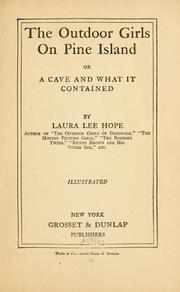 Cover of: The outdoor girls on Pine Island: or, A cave and what it contained