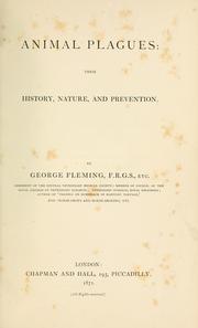 Cover of: Animal plagues: their history, nature, and prevention.