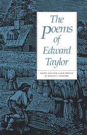 Poems by Taylor, Edward