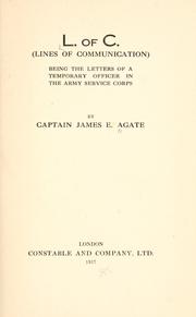 Cover of: L. of c. (lines of communication) by James Agate