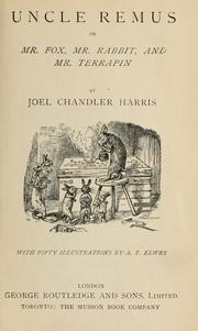 Cover of: Uncle Remus by Joel Chandler Harris
