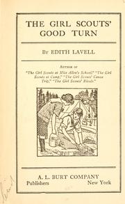 Cover of: The girl scouts' good turn by Edith Lavell
