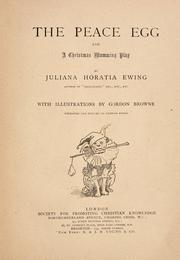 Cover of: The peace egg and other tales by Juliana Horatia Gatty Ewing
