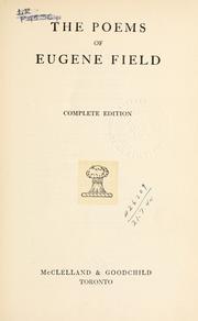 Cover of: Poems. by Eugene Field